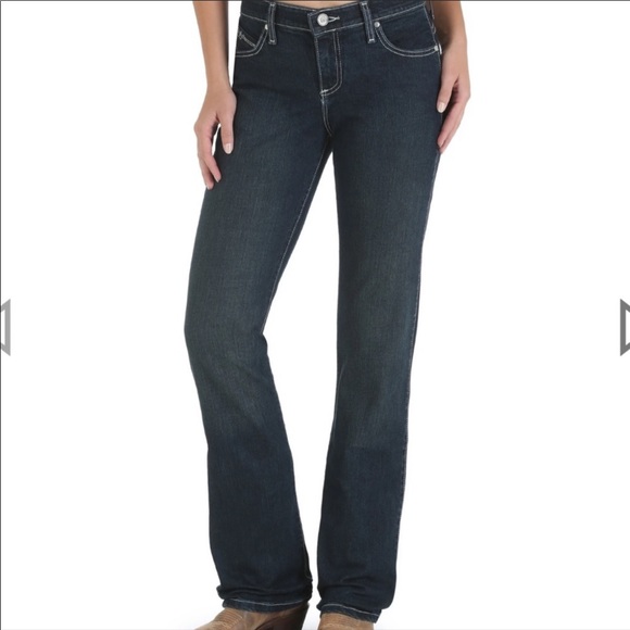 Wrangler Q Baby Mid Rise Boot Cut Jeans 5/6 X 30 - Picture 2 of 16